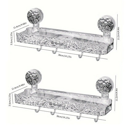 FixÉtage™|Étagère à ventouse de douche