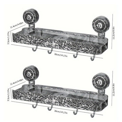 FixÉtage™|Étagère à ventouse de douche